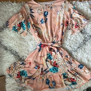 Ruffle mini dress